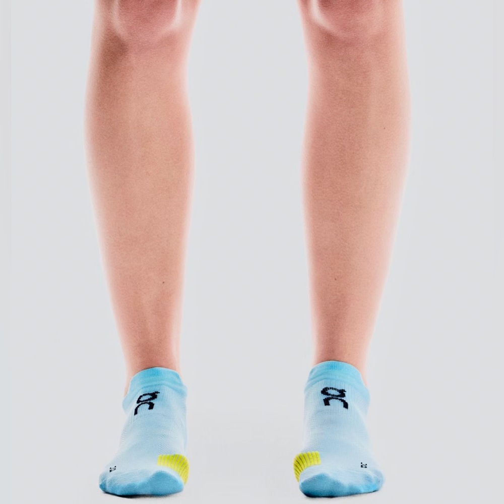On Running Unisex Performance Run Sock Low Wash/Lime